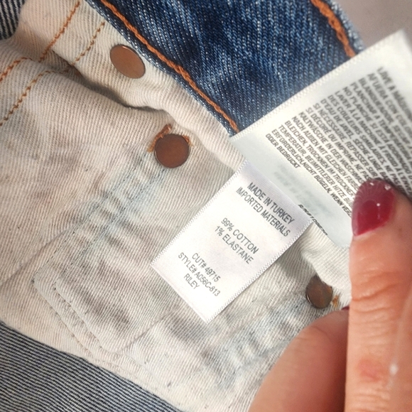 Agolde High Rise Blue Jeans - Riley - Picture 4 of 11